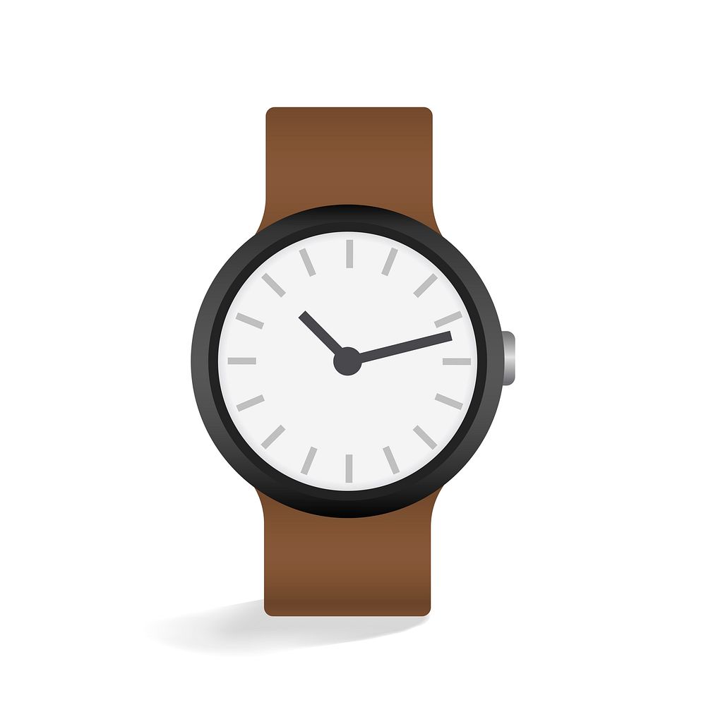 Vector of leather watch icon
