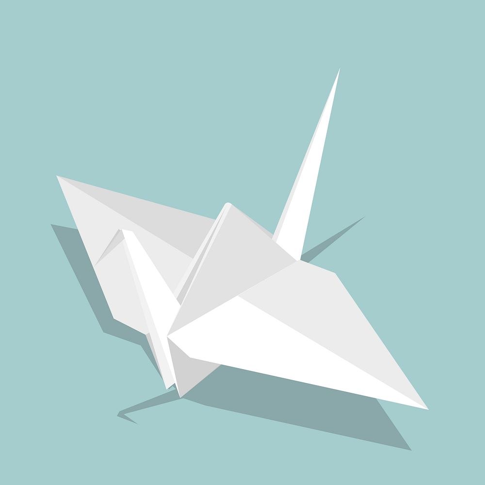 Vector of paper bird icon