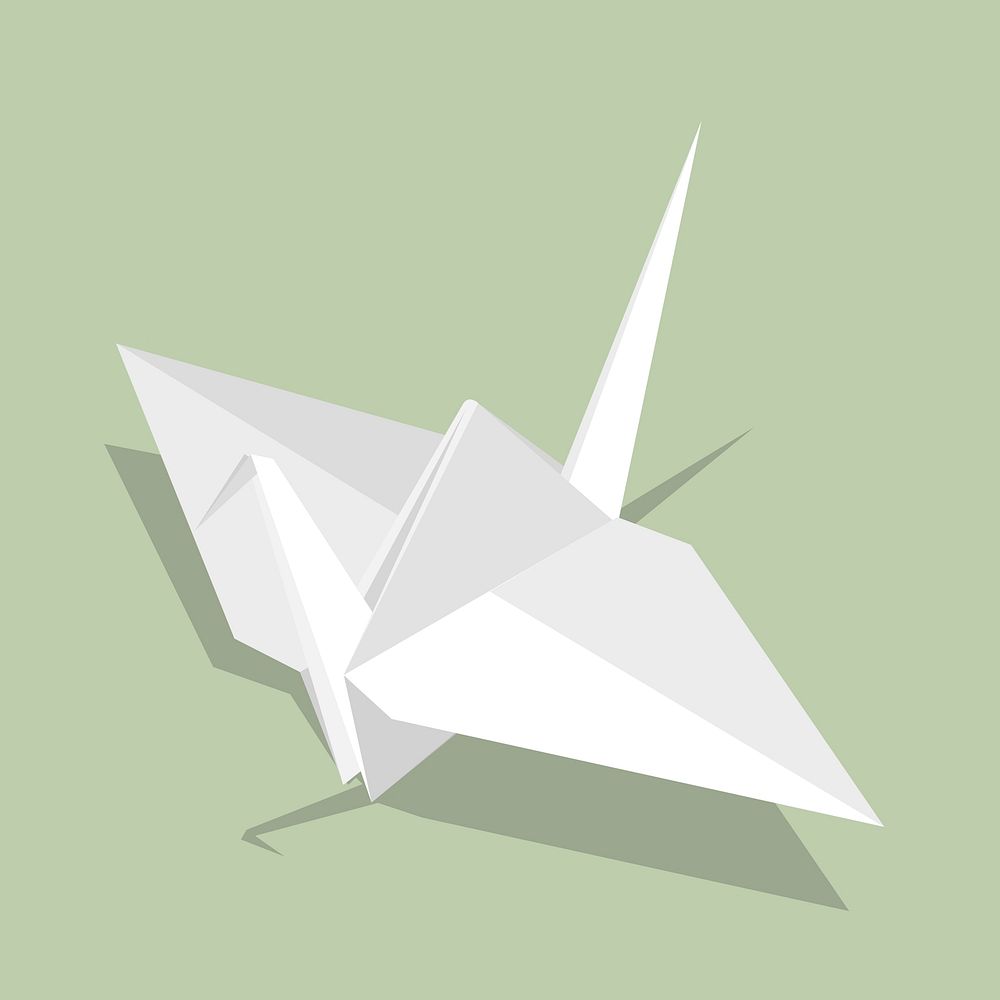 Vector of paper bird icon