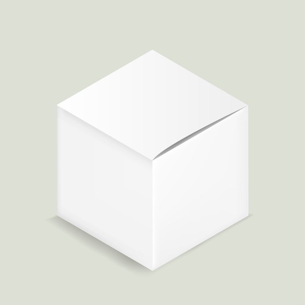 Vector of white container box icon