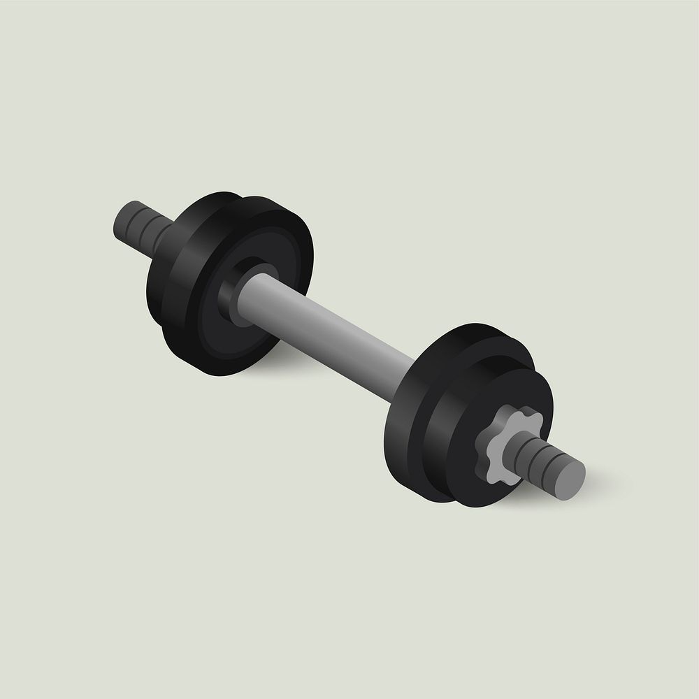 Vector icon of dumbbell icon