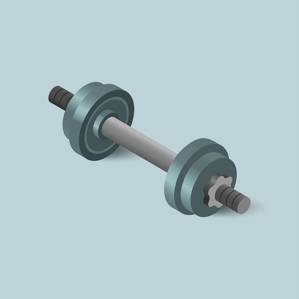 Vector icon of dumbbell icon