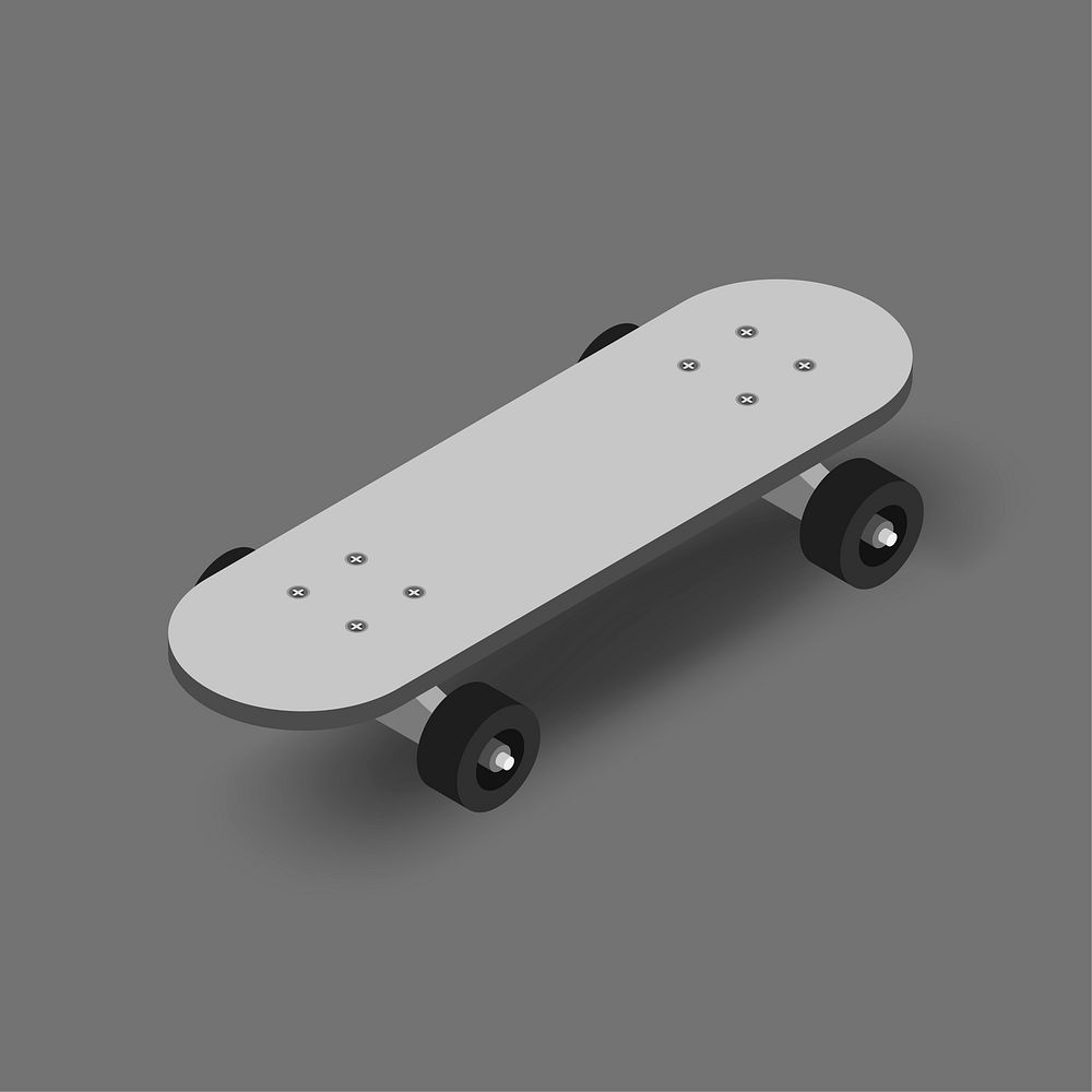 Vector image of skatebaord icon