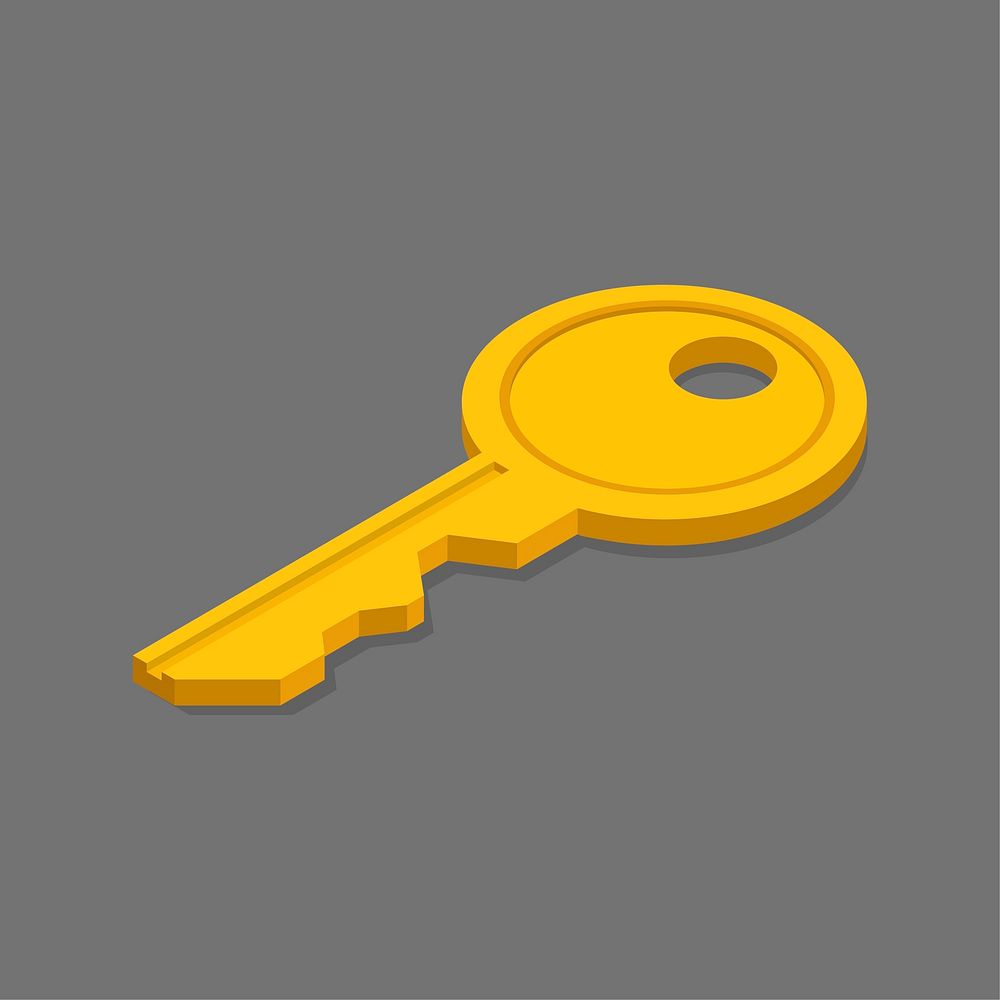 Vector image of key icon