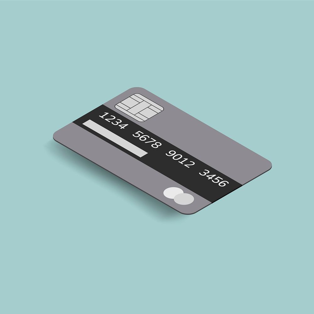 Vector image of credit card icon