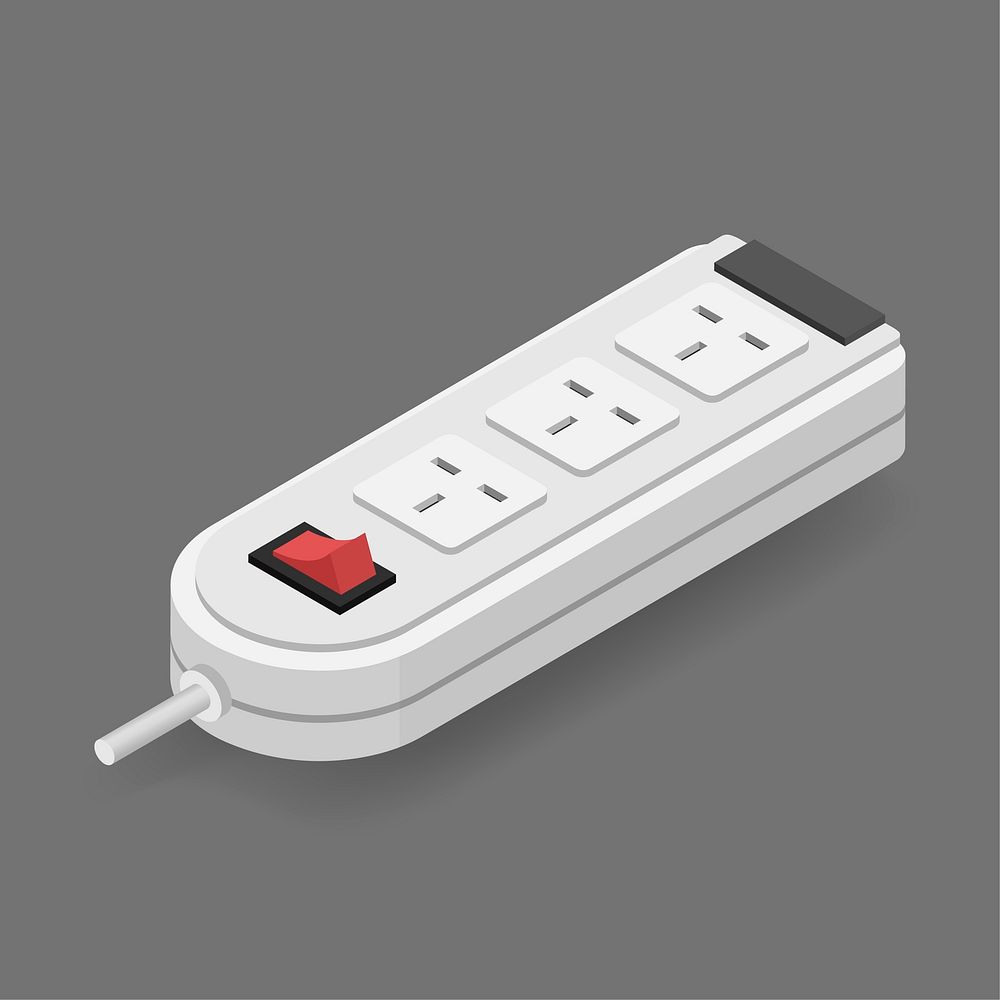 Vector icon of electric plug