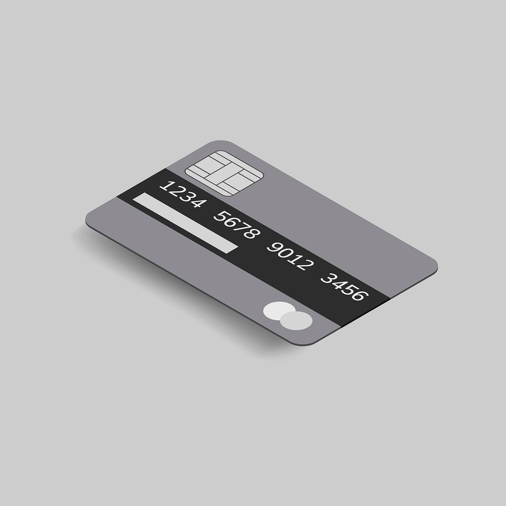 Vector image of credit card icon