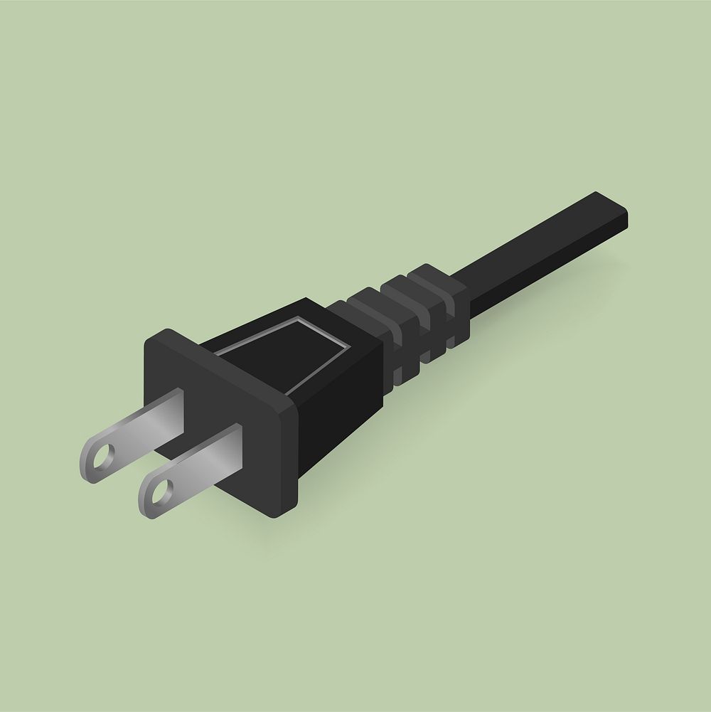 Vector icon of electric plug