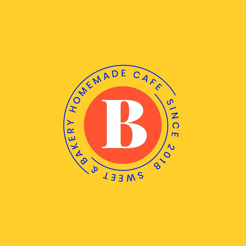 Homemade bakery logo badge design