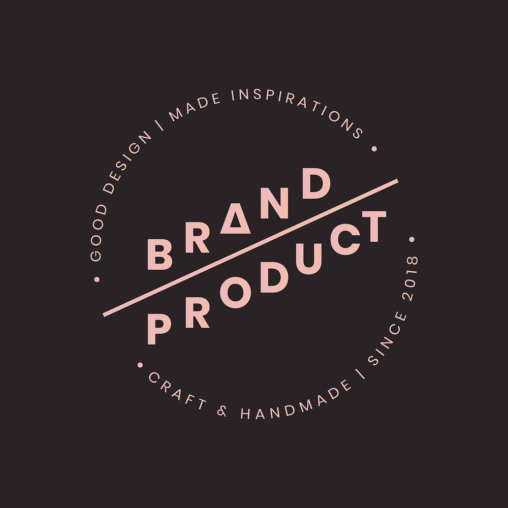 Brand and product badge design vector