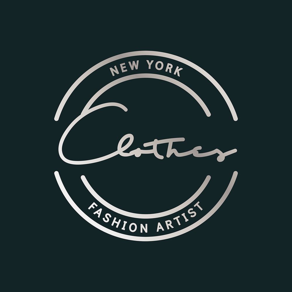 Fashion artist logo badge design