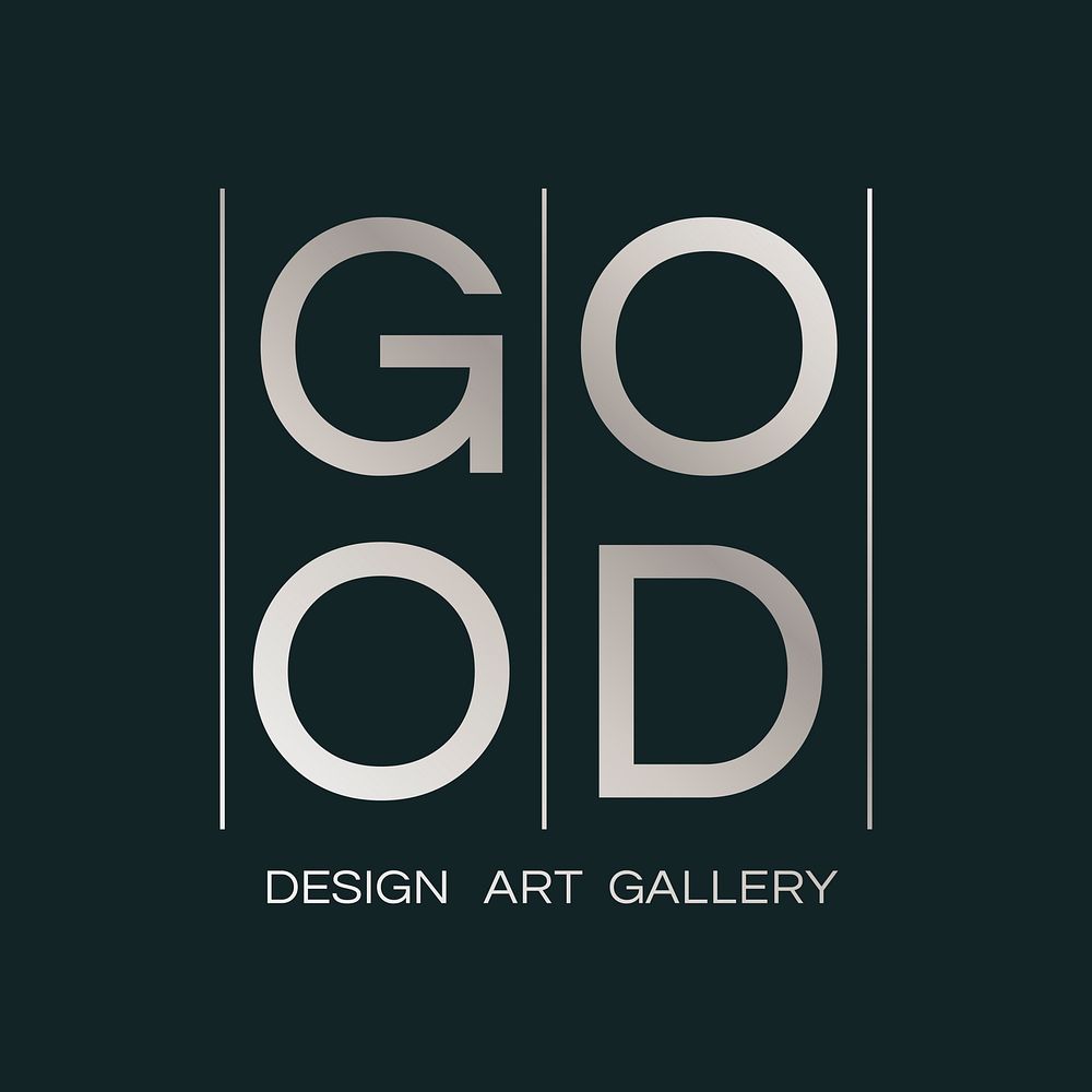 Good design art gallery logo vector