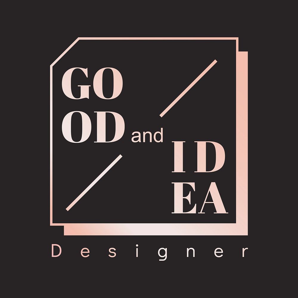 Good idea logo badge design vector