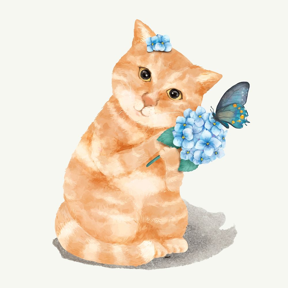 Illustration of a kitten