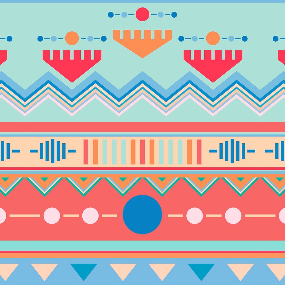 Tribal pattern background design, pastel style