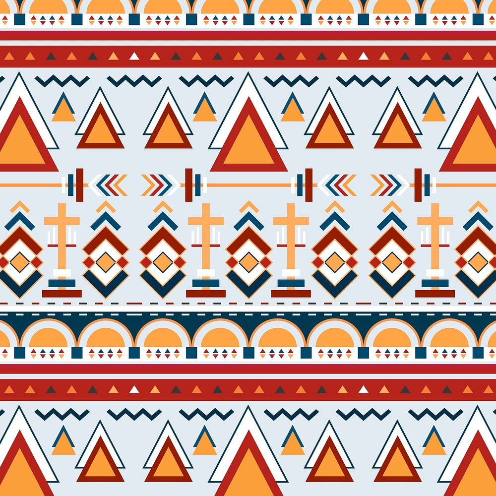 Tribal pattern background, ethnic design, colorful fabric design
