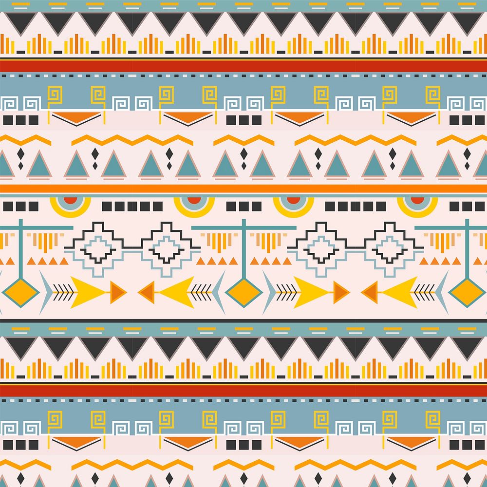 Tribal pattern background design, colorful design