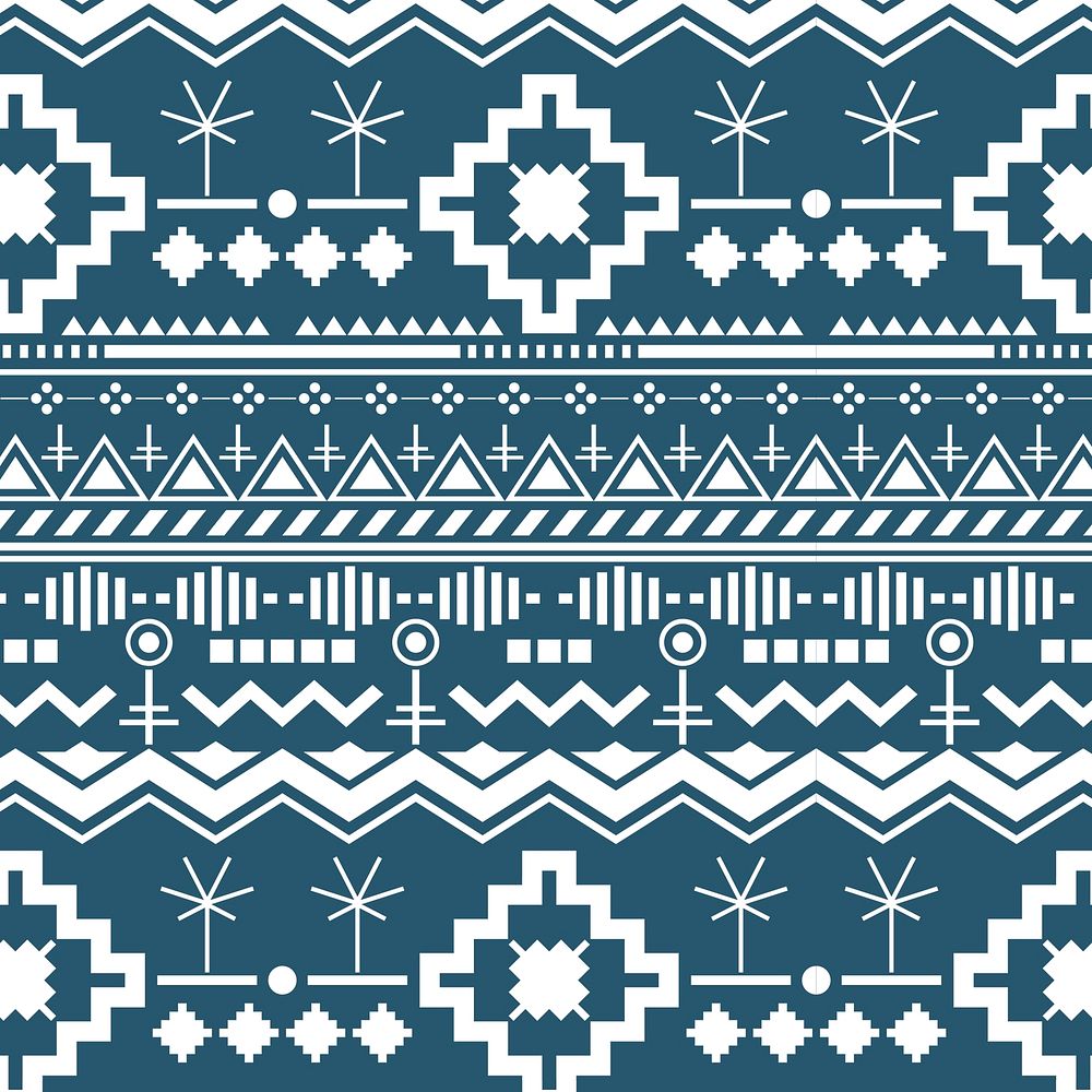 Blue tribal background, fabric design