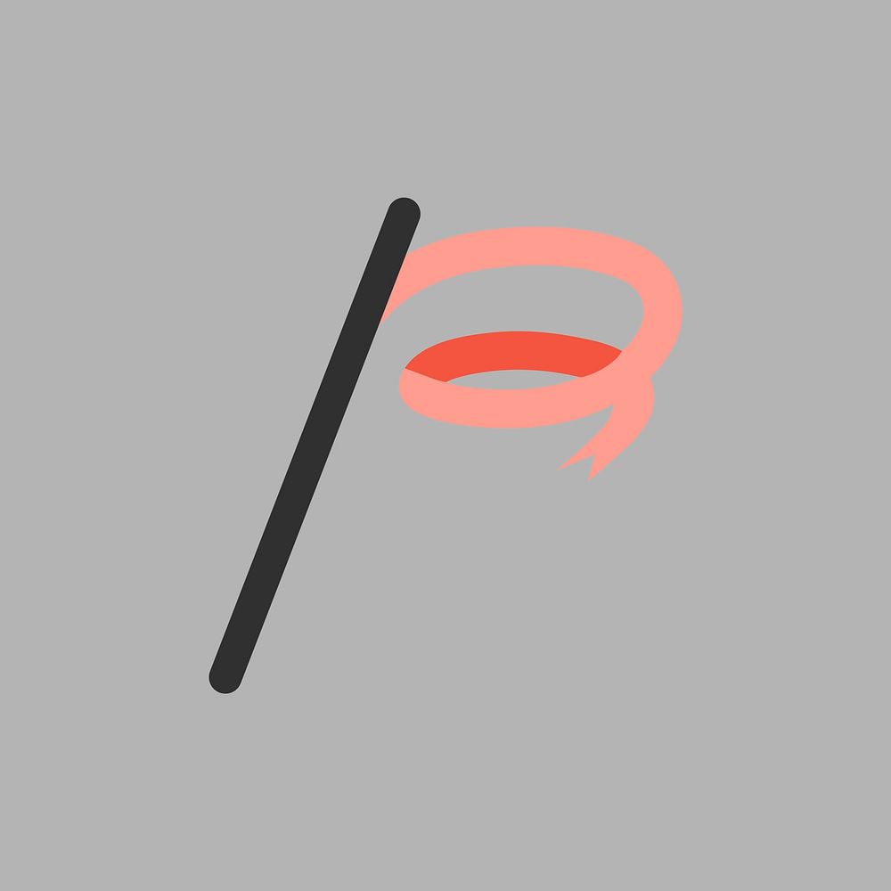 Illustration of ribbon stick icon