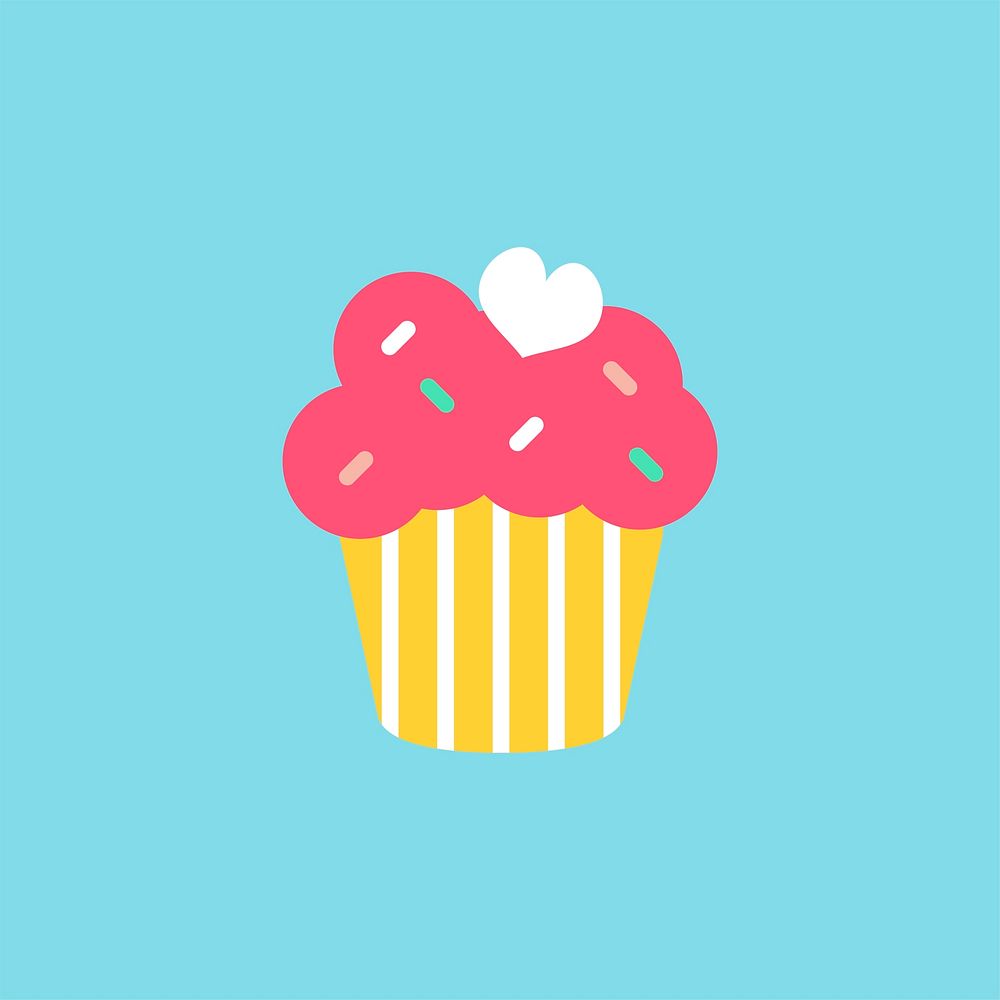 Illustration of cupcake icon
