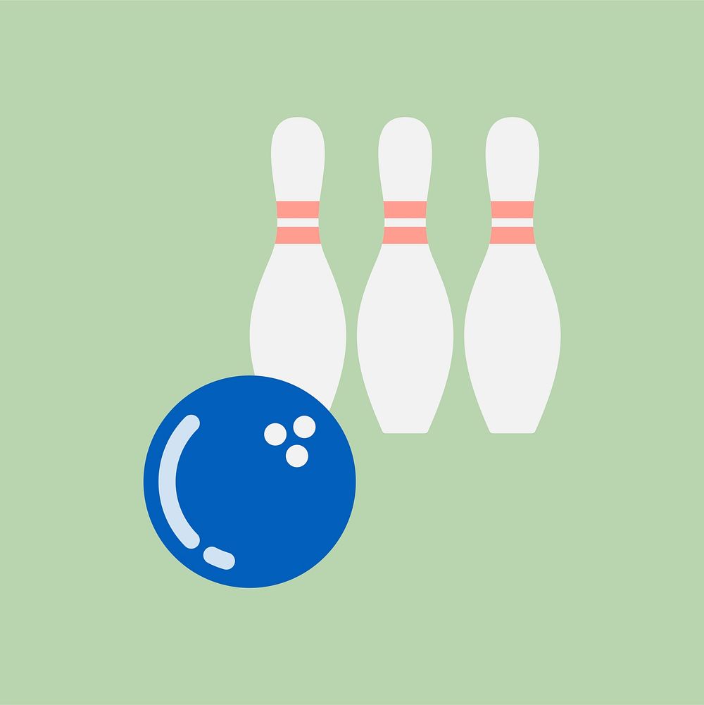 Illustration of bowling icon