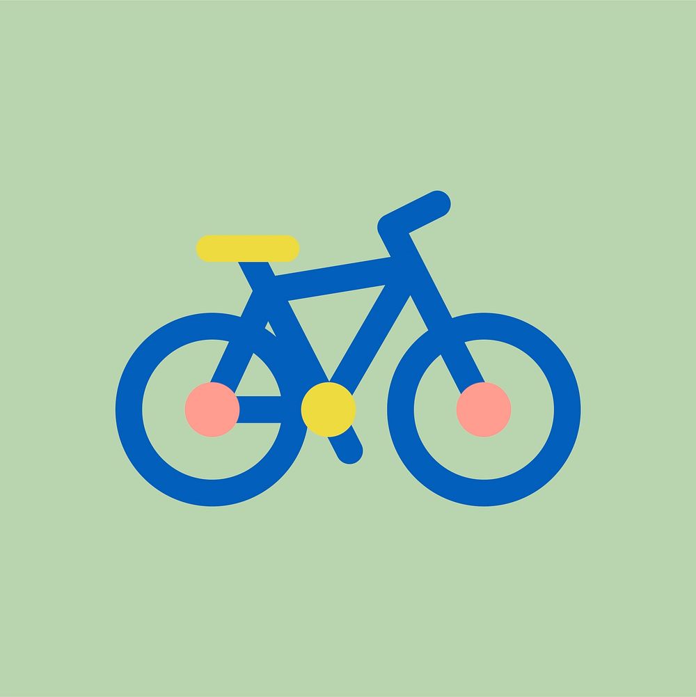 Illustration of bicycle icon