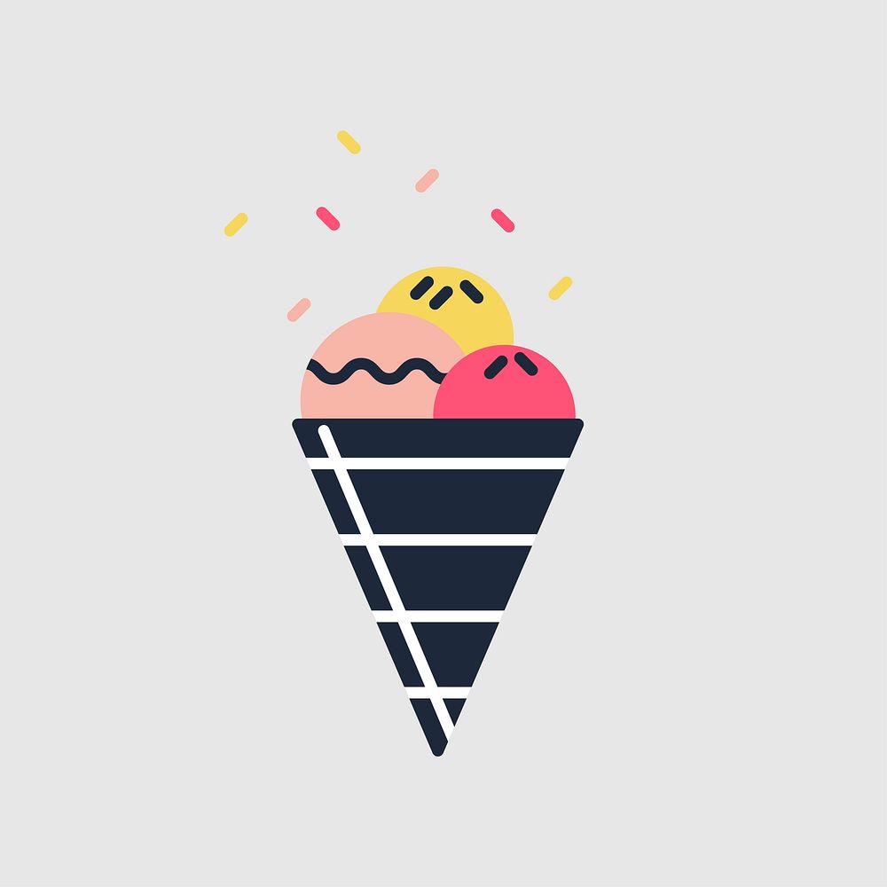 Illustration of ice cream icon