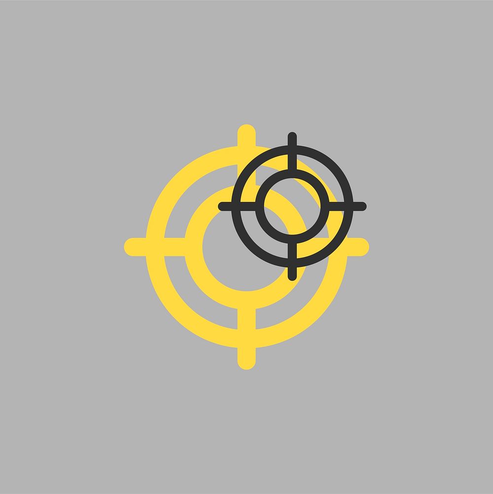 Illustration of crosshair icon