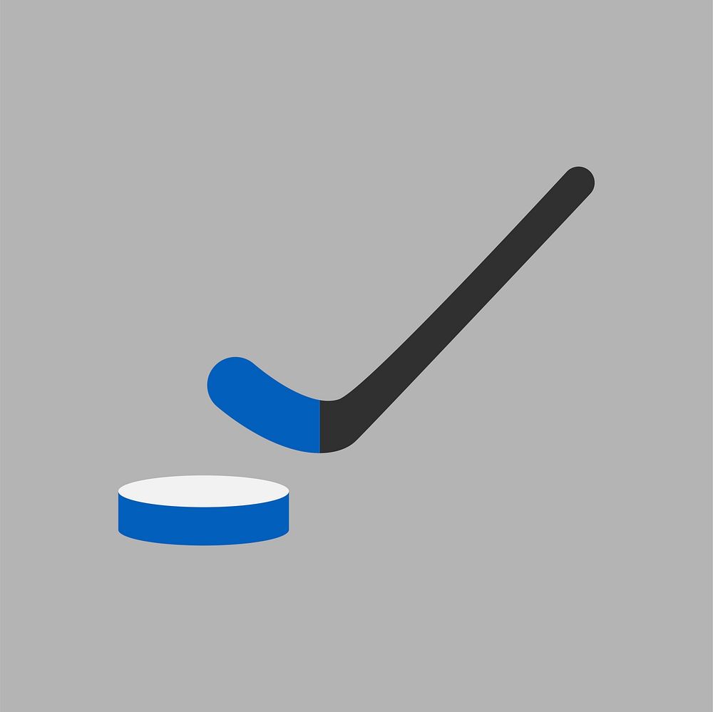 Illustration of ice hockey icon