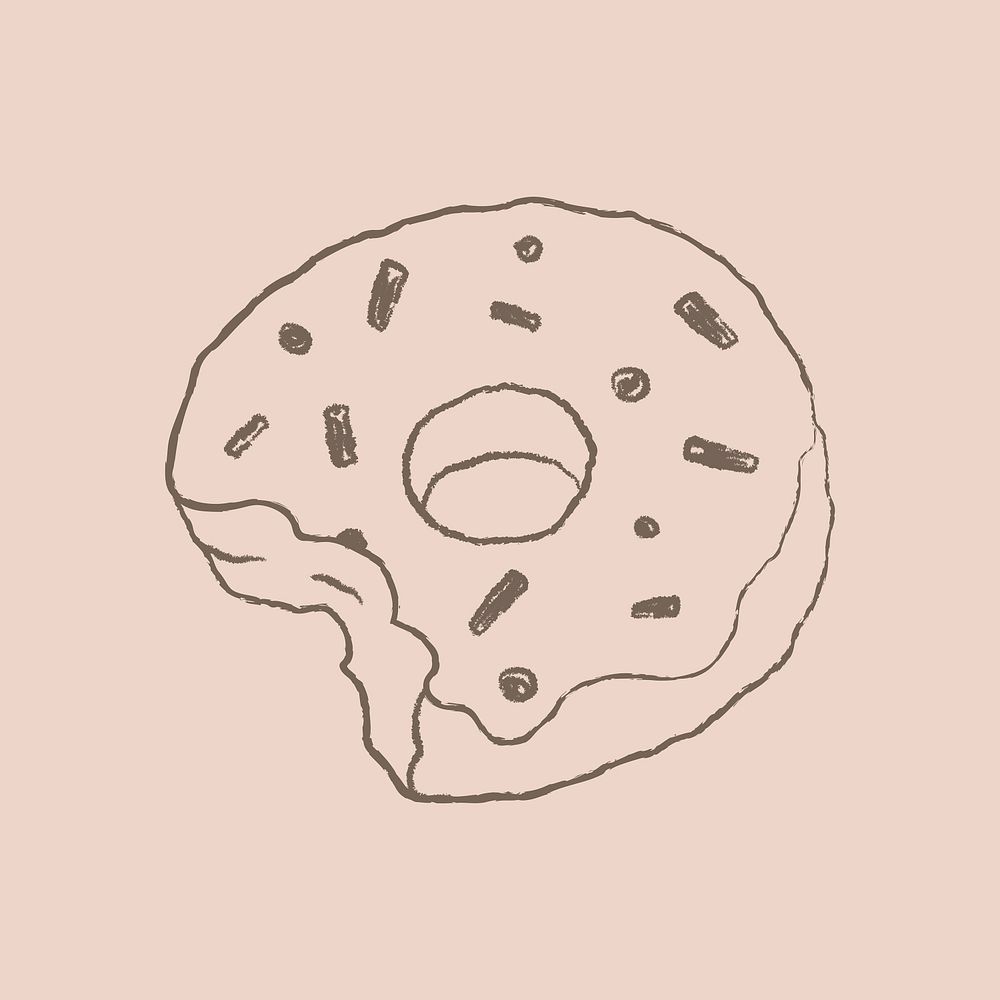 Donut cute bakery & cafe illustration doodle