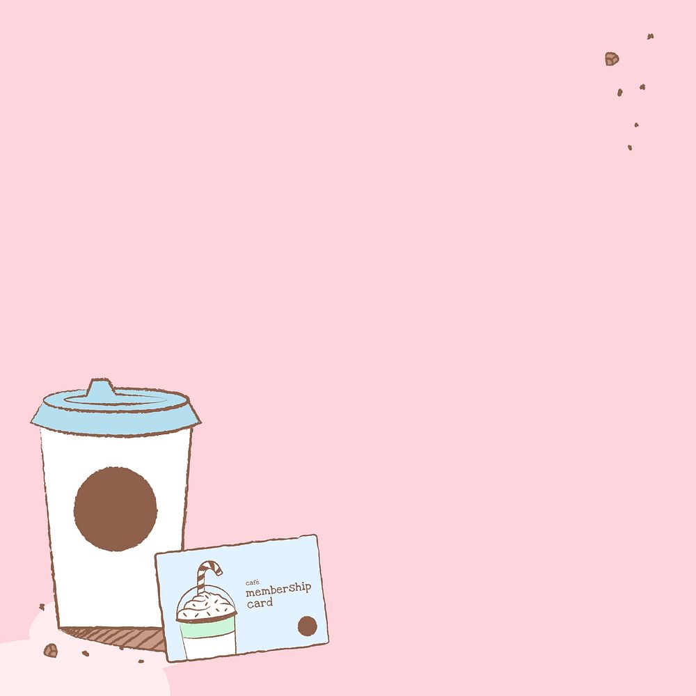 Coffee lover Instagram post background vector