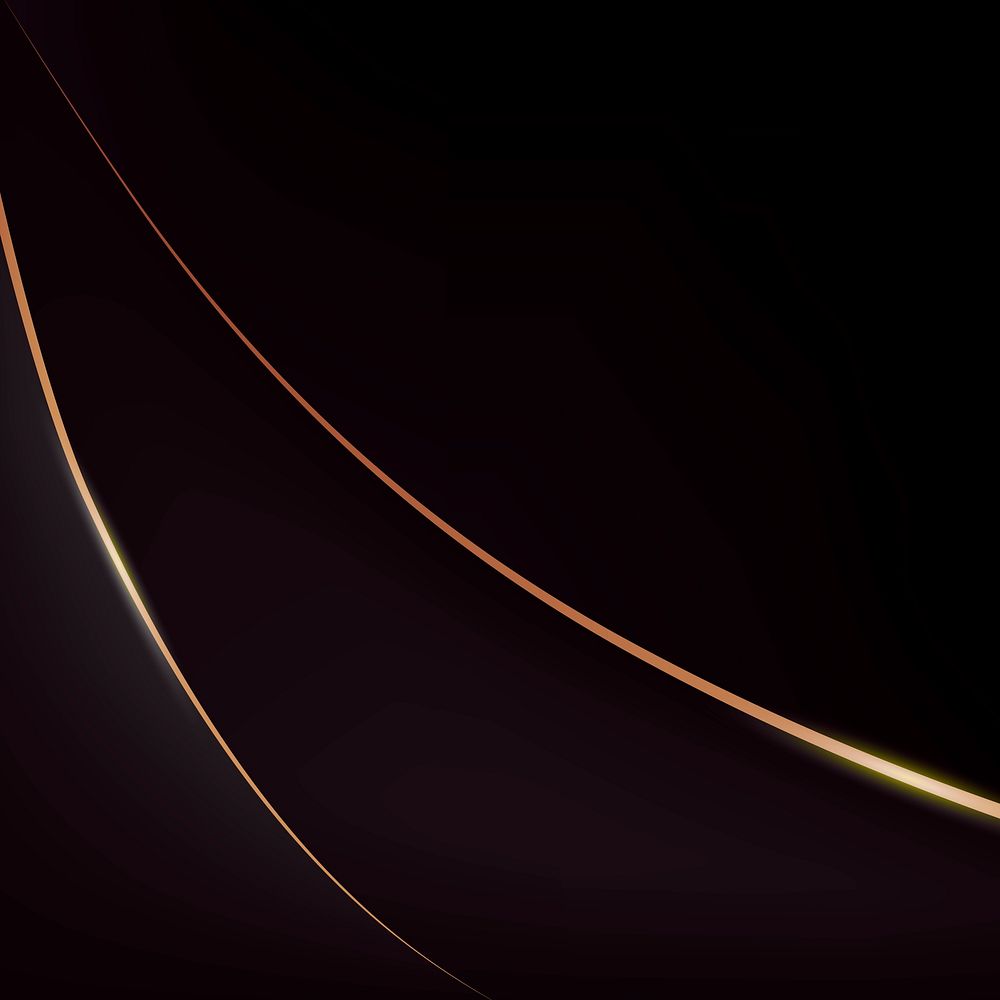 Abstract black background design with orange lines