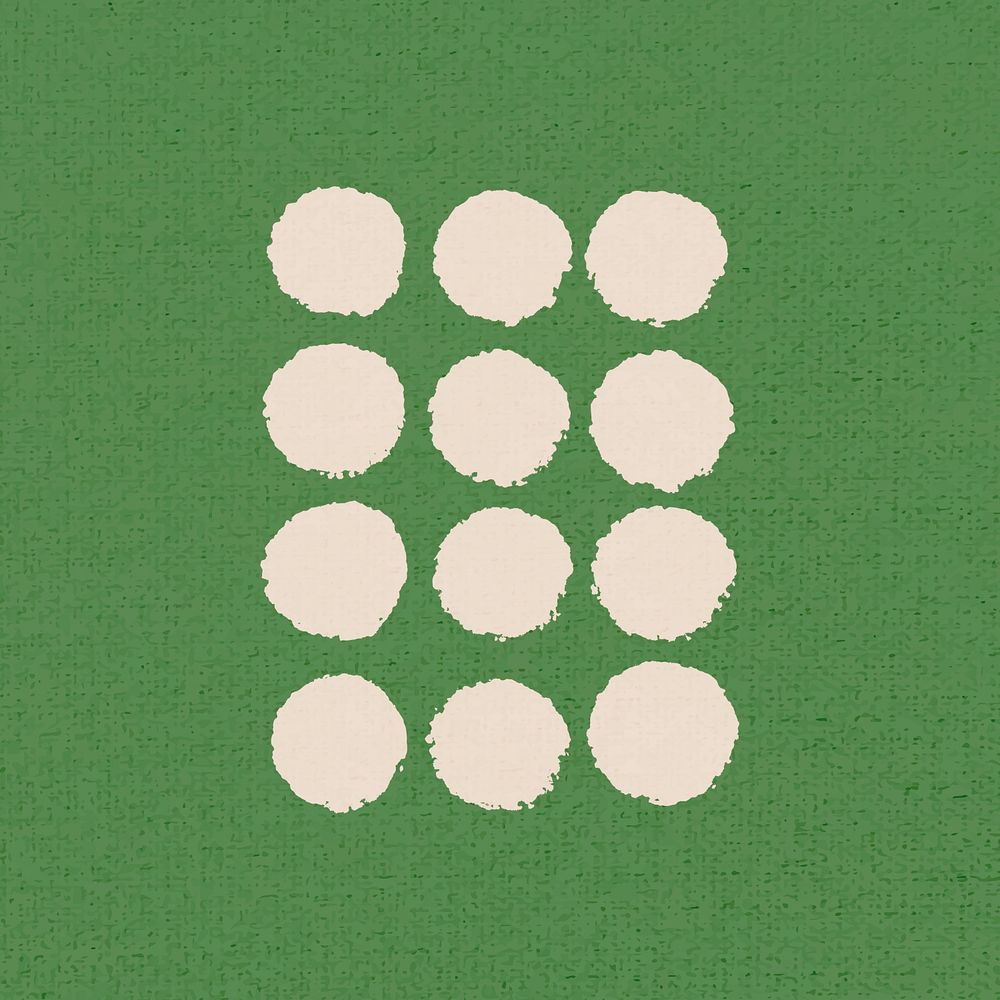 Ethnic white circles psd shape, element graphic