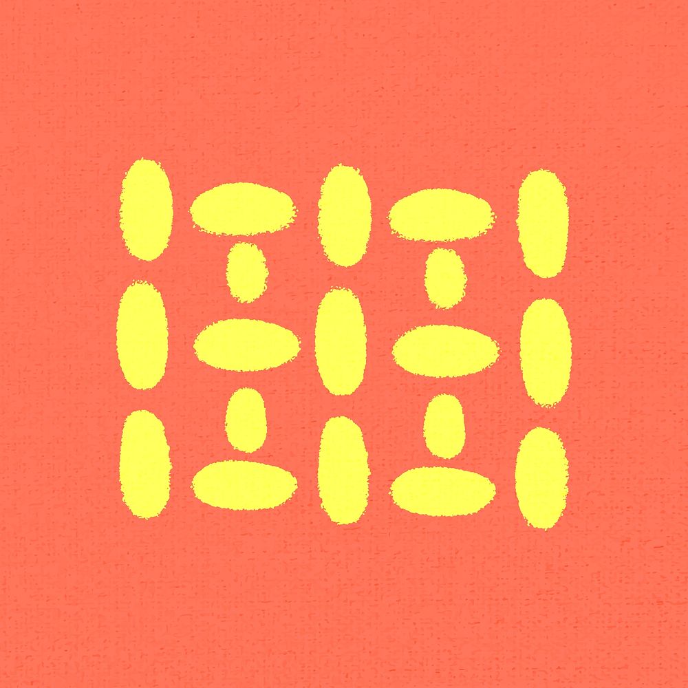 Simple element graphic on orange