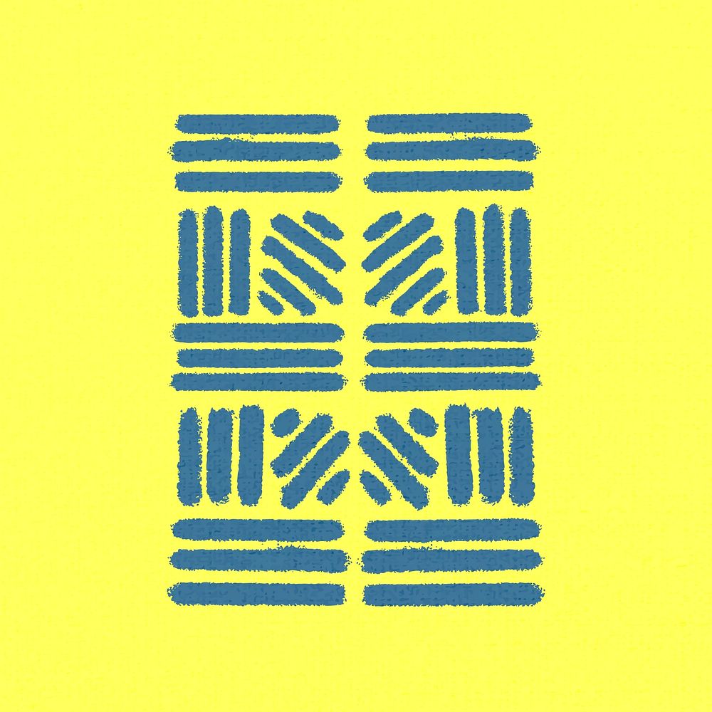 Blue stripes element, simple graphic