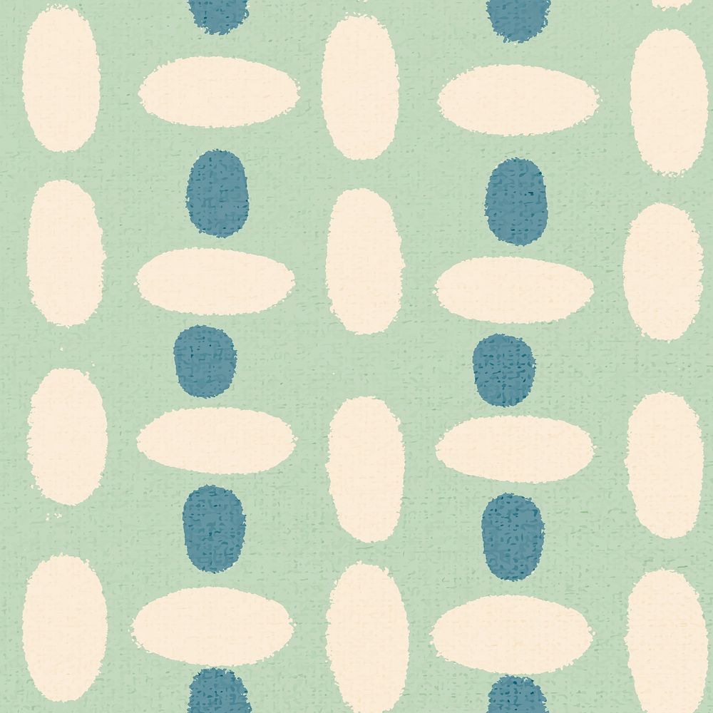 Simple pattern, textile vintage background vector in green