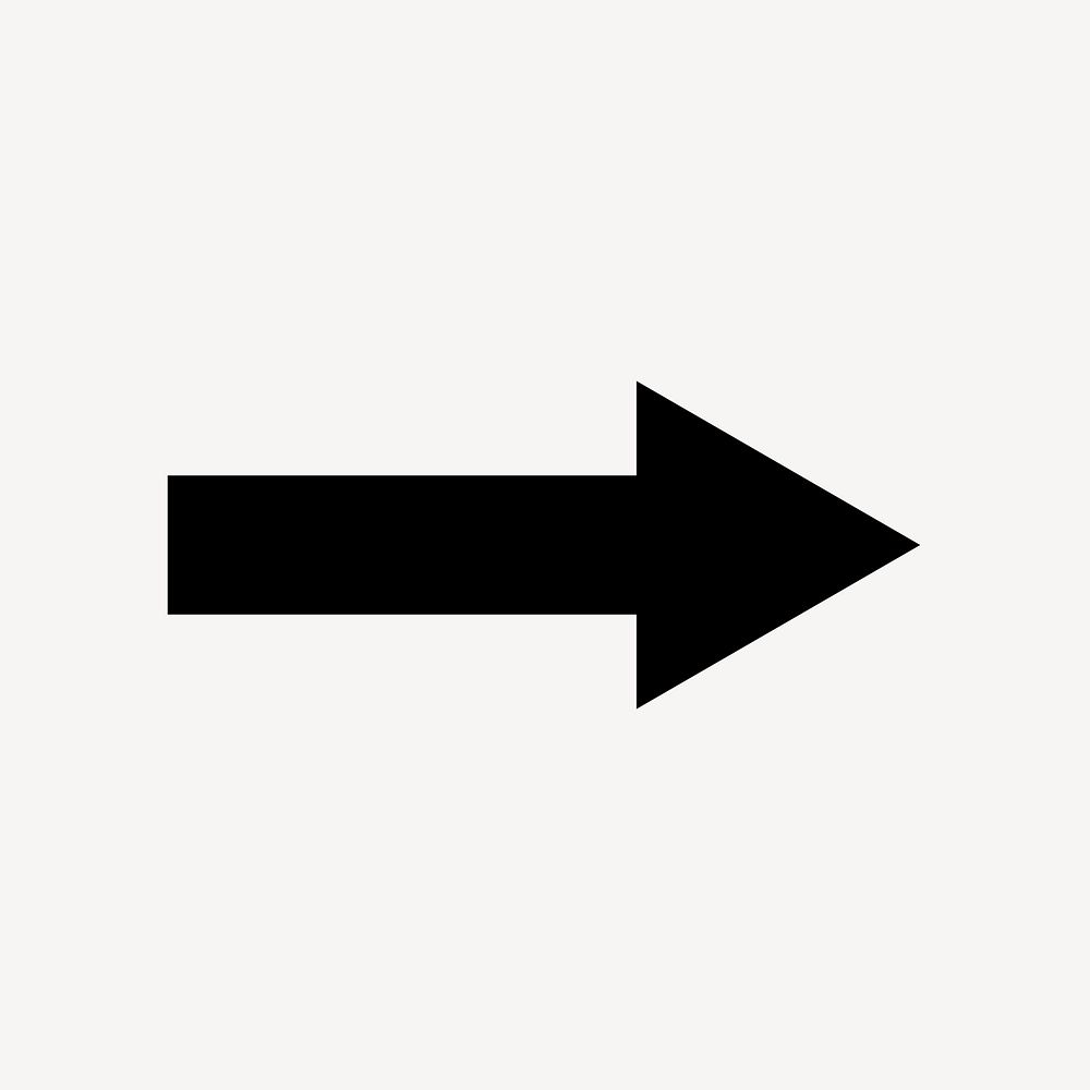 Simple arrow icon, clipart, direction | Free Photo - rawpixel