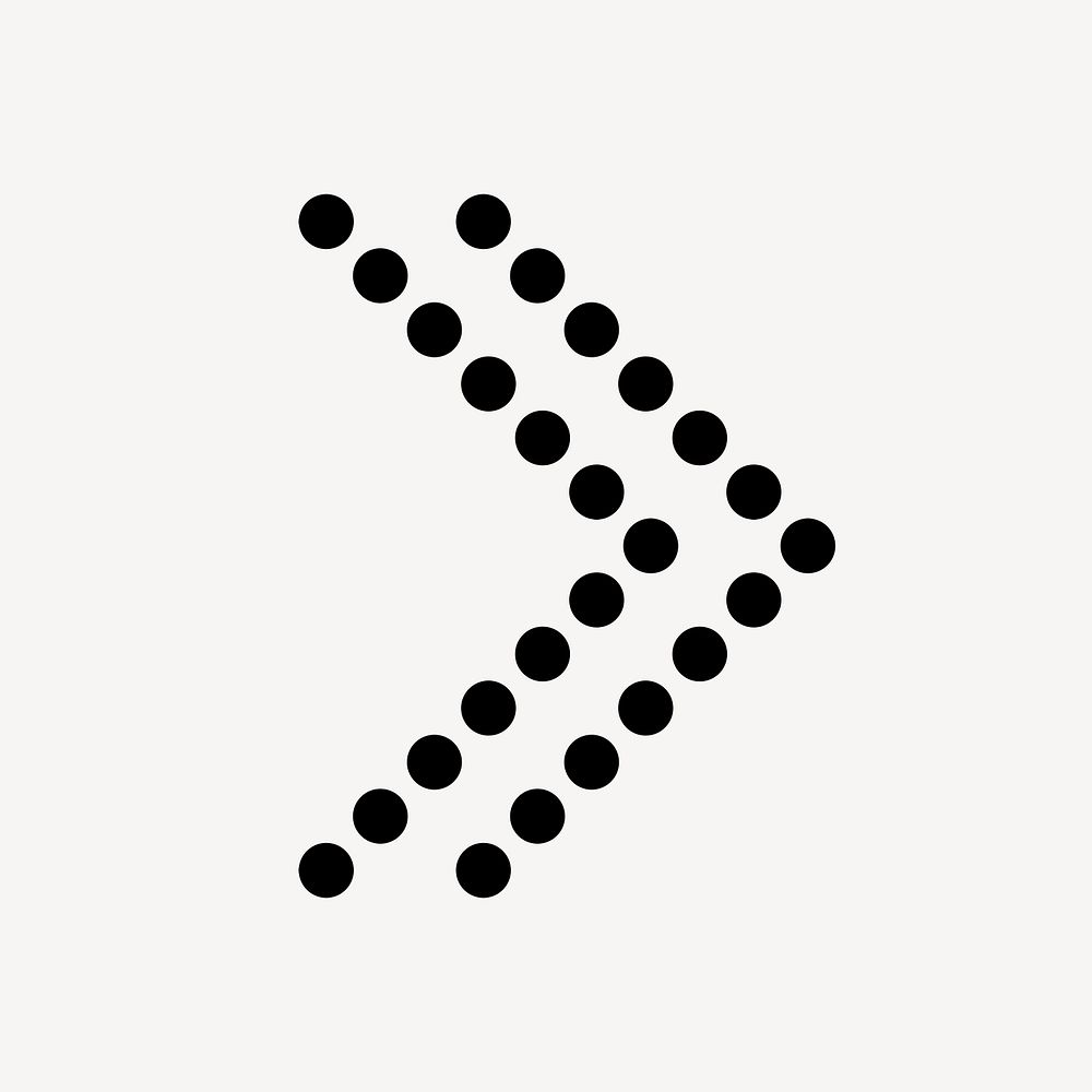 Double arrow icon, sticker, skip symbol psd in black and white