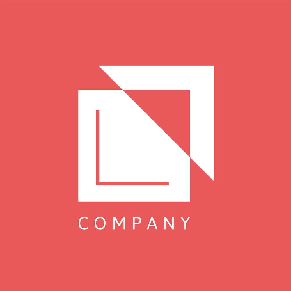 Business logo template geometric branding design psd