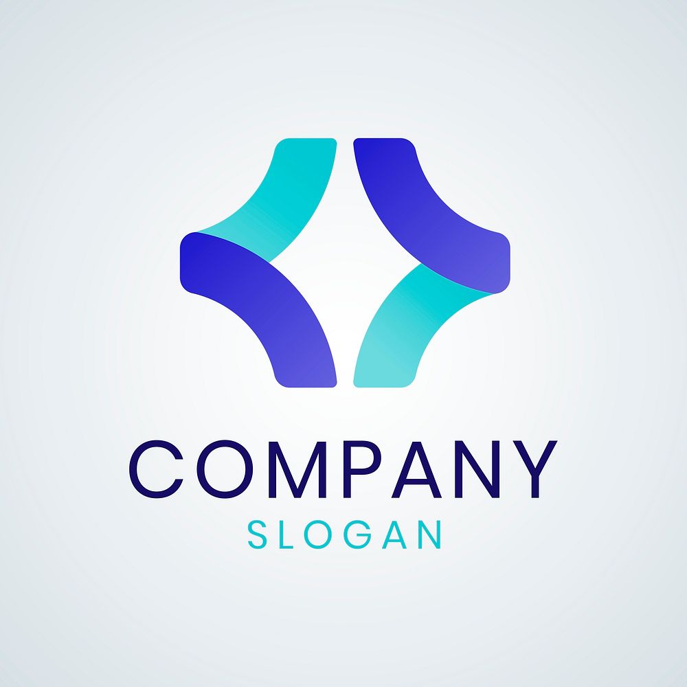 Technology logo, modern business branding for digital company and startup psd