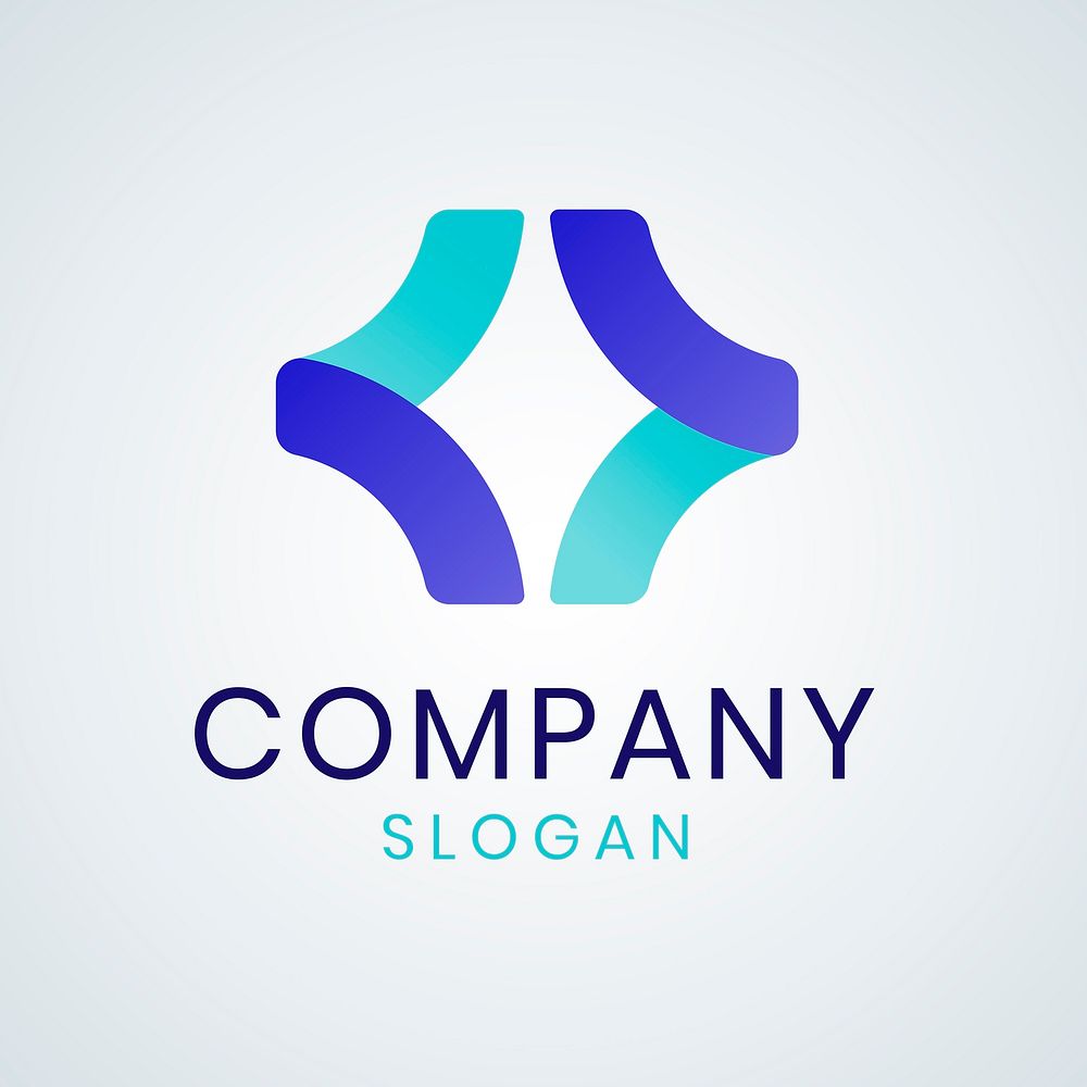 Technology logo, modern business branding for digital company and startup vector