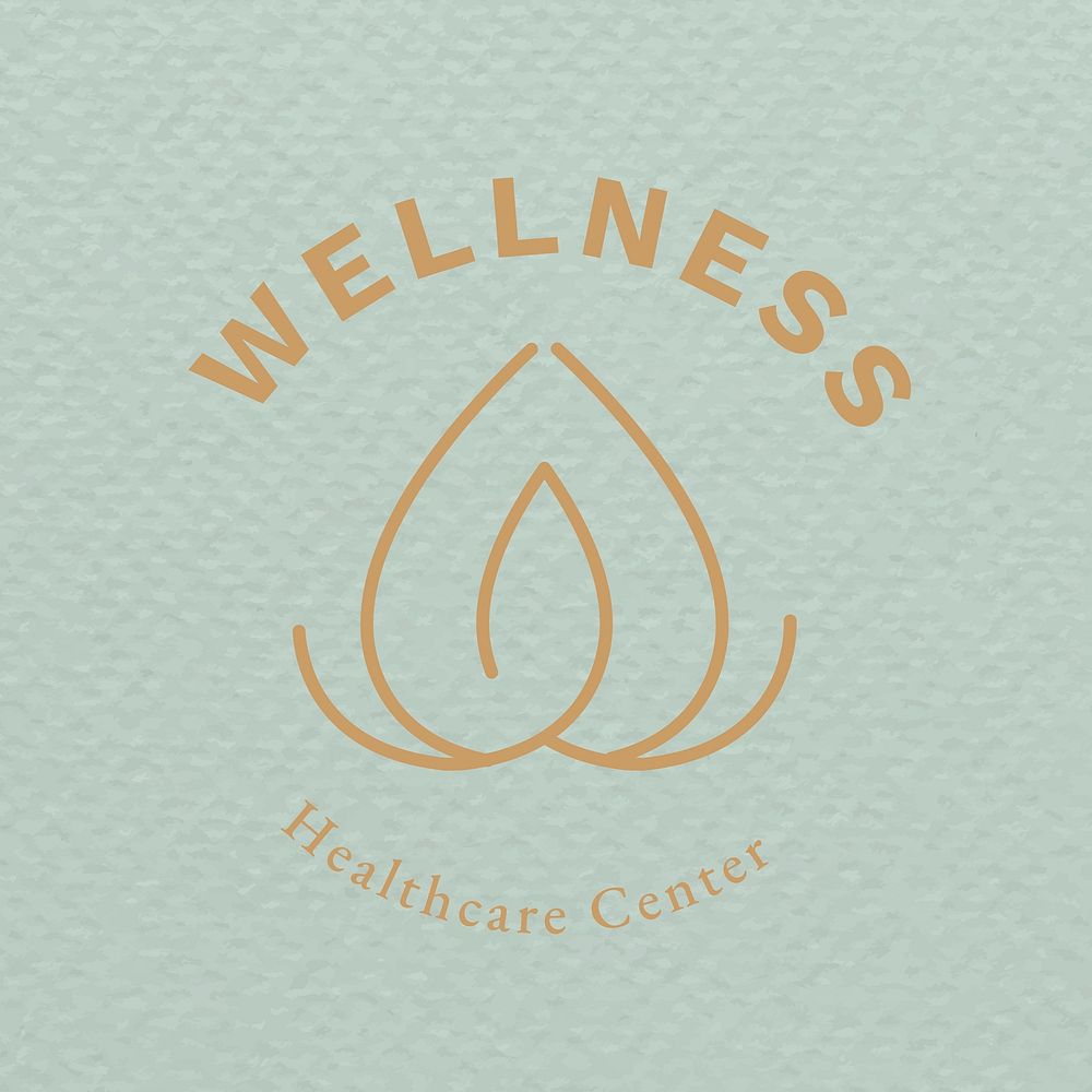 Spa logo template health and wellness business branding design vector