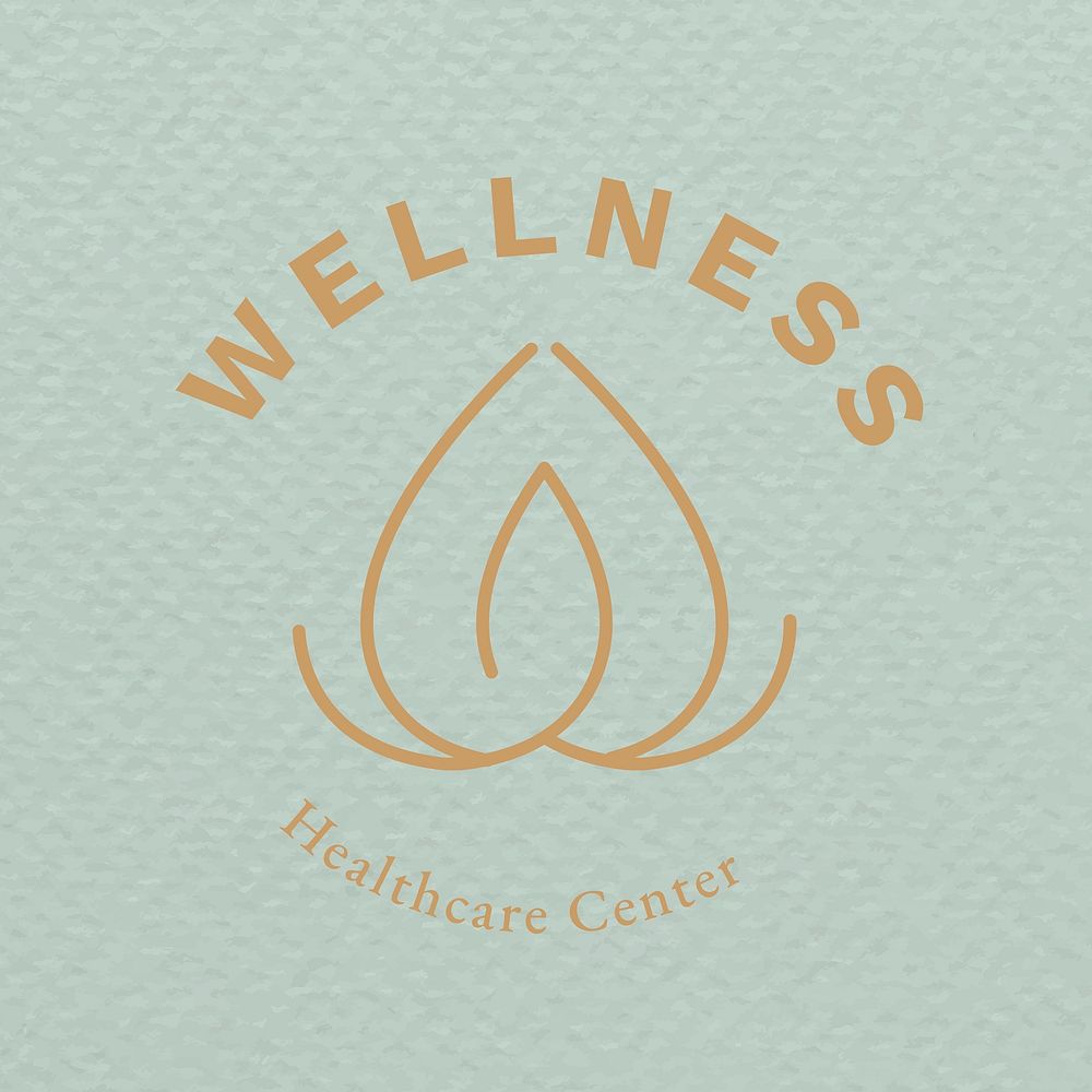Spa logo template health and wellness business branding design psd
