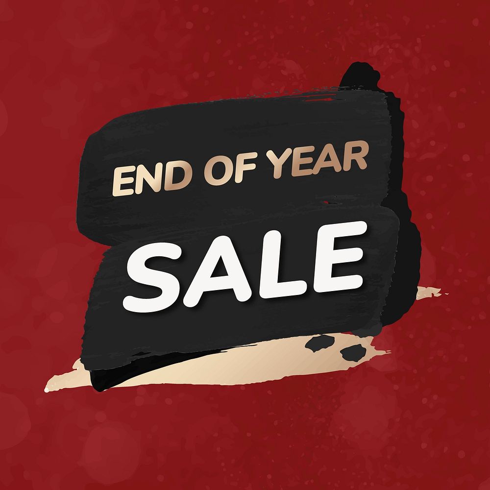 Sale shopping badge, end of year, abstract design