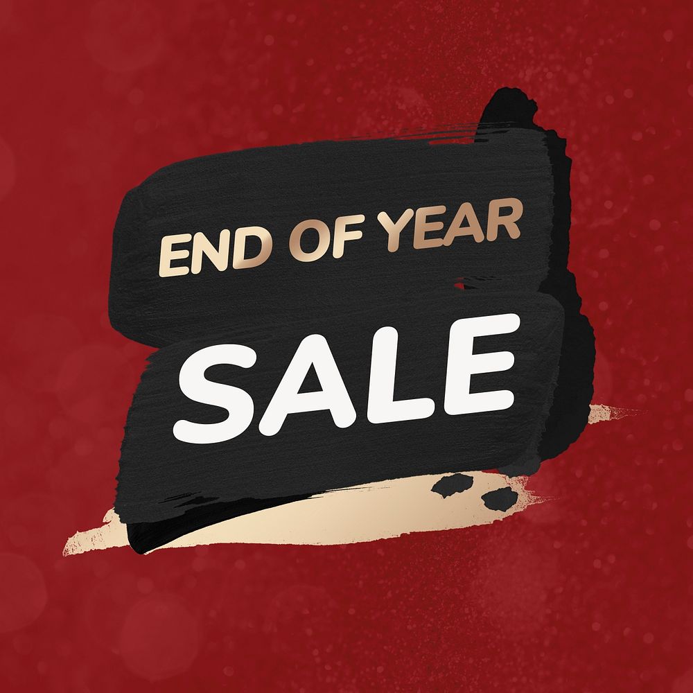 Sale shopping badge sticker, end of year, abstract design psd
