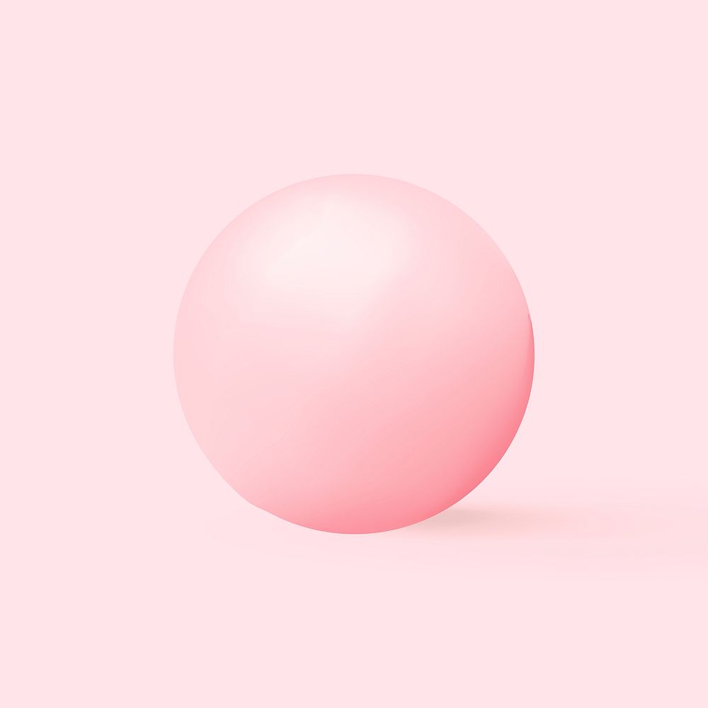 Pink candy, cute sweet dessert vector