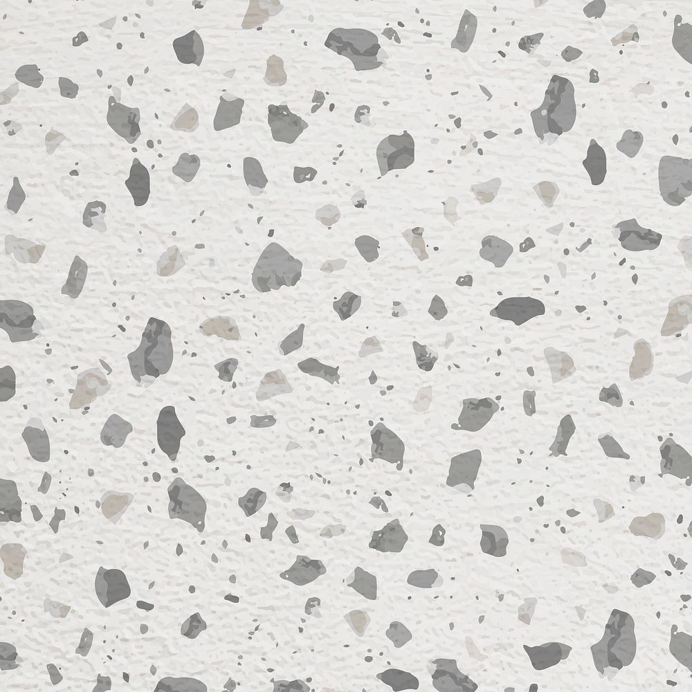 Aesthetic background, Terrazzo pattern, abstract gray design vector