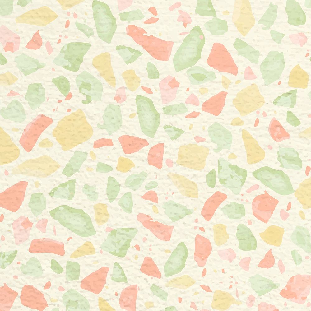 Aesthetic background, Terrazzo pattern, abstract pastel design psd