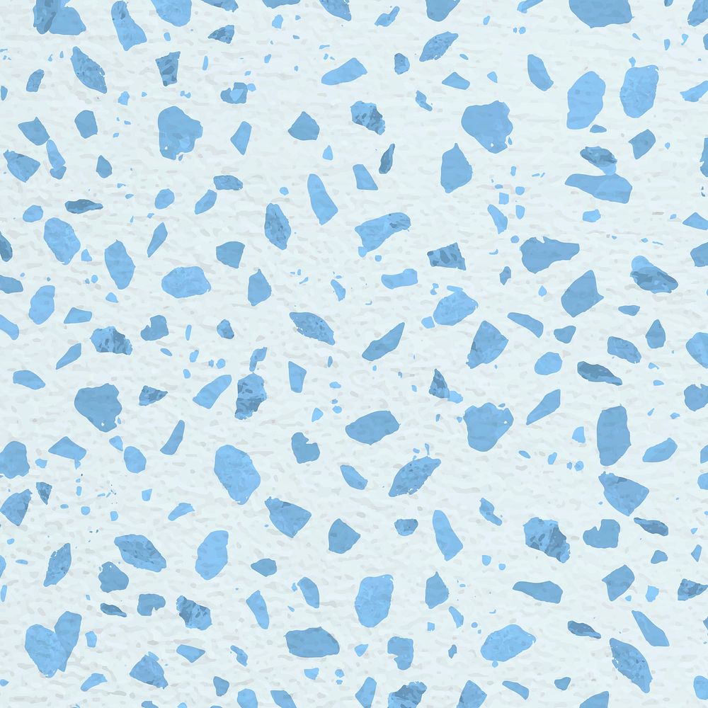 Blue Terrazzo pattern background, abstract design psd
