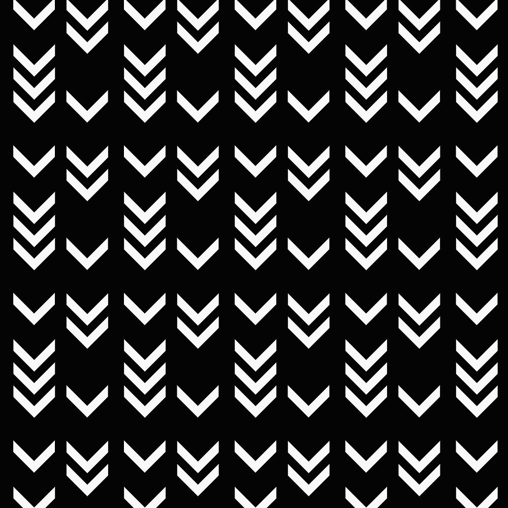 Abstract background, black tribal pattern in simple design
